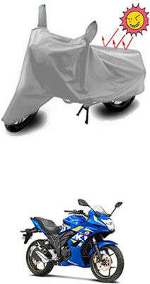 Auto Age Two Wheeler Cover for Suzuki(Silver)