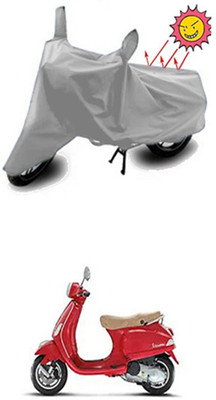 ZTech Two Wheeler Cover for Universal For Bike(Vespa LX, Silver)