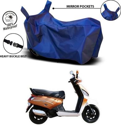 ANTHUB Waterproof Two Wheeler Cover for Mahindra(Gusto 125, Blue)