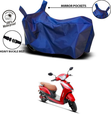 ANTHUB Waterproof Two Wheeler Cover for Ampere(Magnus, Blue)