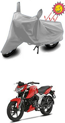 Auto Age Two Wheeler Cover for TVS(Silver)