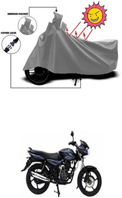 Auto Age Two Wheeler Cover for Bajaj(DTS-i, Grey)