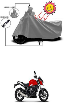ZTech Two Wheeler Cover for Mahindra(Grey)