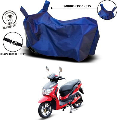 SEBONGO Waterproof Two Wheeler Cover for Hero(Electric, Blue)