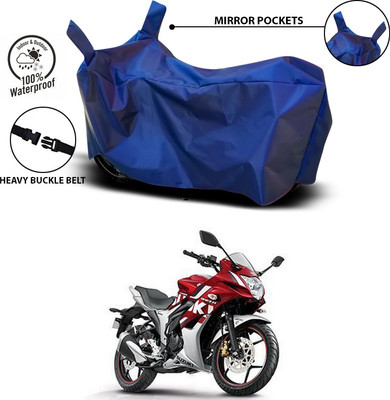 ANTHUB Waterproof Two Wheeler Cover for Suzuki(Gixxer SF, Blue)