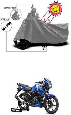 Auto Age Two Wheeler Cover for TVS(Grey)