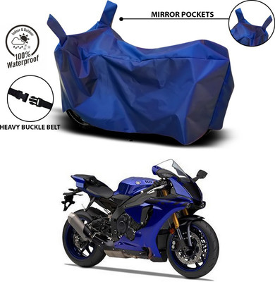 ANTHUB Waterproof Two Wheeler Cover for Yamaha(YZF R1, Blue)