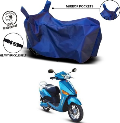 ANTHUB Waterproof Two Wheeler Cover for Hero(Electric Optima, Blue)