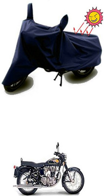 Auto Age Two Wheeler Cover for Royal Enfield(Twin spark, Blue)