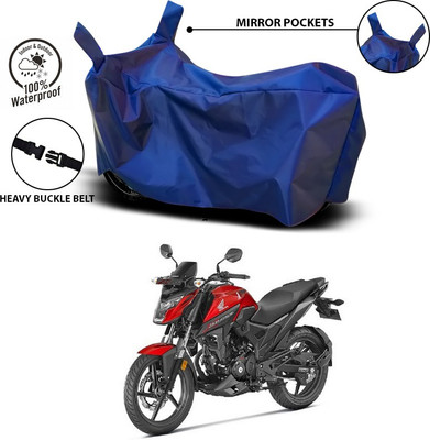 ANTHUB Waterproof Two Wheeler Cover for Honda(X-Blade, Blue)