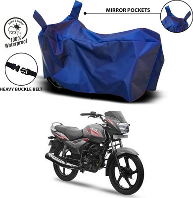 SEBONGO Waterproof Two Wheeler Cover for TVS(Star City Plus, Blue)