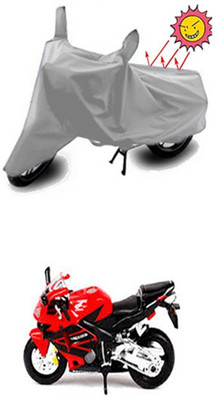 Auto Age Two Wheeler Cover for Honda(Silver)
