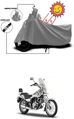 Auto Age Two Wheeler Cover for Bajaj(Grey)