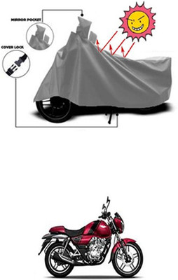 Auto Age Two Wheeler Cover for Bajaj(Grey)