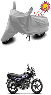 Auto Age Two Wheeler Cover for Hero(Silver)