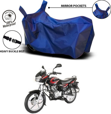 SEBONGO Waterproof Two Wheeler Cover for Bajaj(Discover 125 DTS-i, Blue)