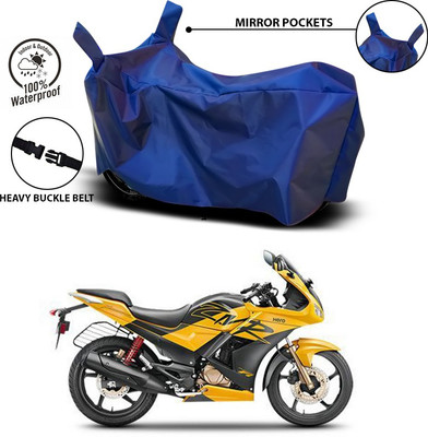 ANTHUB Waterproof Two Wheeler Cover for Hero(Karizma ZMR, Blue)