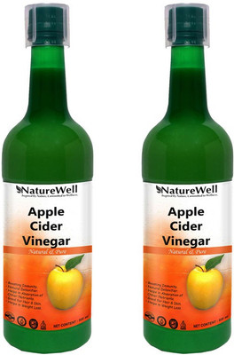 Naturewell Organic Apple Cider Vinegar - with strand of mother - not from concentrate Vinegar (500Ml X 2 ) Ultra Round Vinegar(2 x 500 ml)