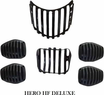PBTA Complete Grill Set For for Hero CD/HF Deluxe Bike Headlight Grill(Black) Flipkart