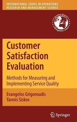 Customer Satisfaction Evaluation(English, Hardcover, Grigoroudis Evangelos)