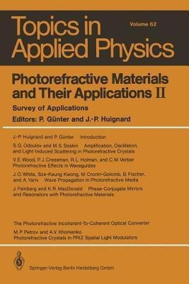 Photorefractive Materials and Their Applications II(English, Paperback, unknown)