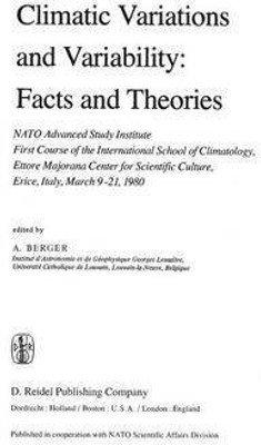 Climatic Variations and Variability: Facts and Theories(English, Paperback, unknown)