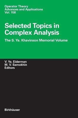 Selected Topics in Complex Analysis(English, Hardcover, unknown)