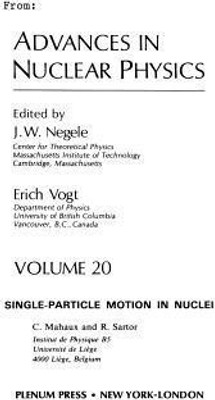 Advances in Nuclear Physics(English, Paperback, unknown)