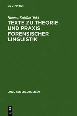 Texte Zu Theorie Und PRAXIS Forensischer Linguistik(German, Hardcover, unknown)