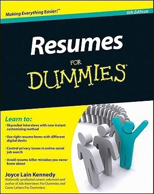 Resumes For Dummies(English, Paperback, Kennedy Joyce Lain)