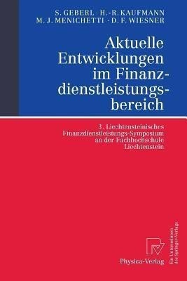 Aktuelle Entwicklungen im Finanzdienstleistungsbereich(German, Paperback, unknown)