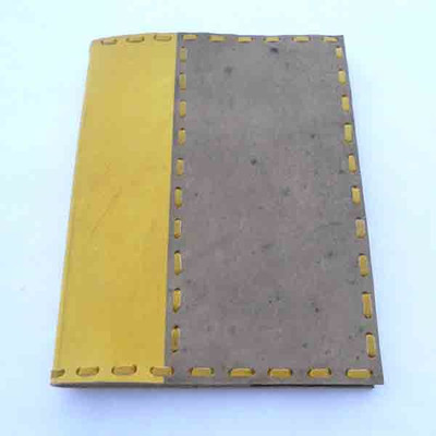 Camlon Exports Handmade Regular Journal Unruled 200 Pages(Yellow, light brown)