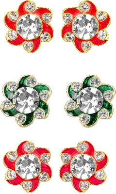 VFI American Diamond Tops Earring Zircon Brass Stud Earring