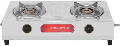 STUFFA SURYA LEOPARD Stainless Steel Manual Gas Stove  (2 Burners)