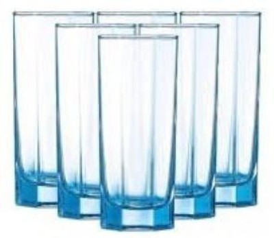 LUMINARC (Pack of 6) L0515 octime ice blue 32 cl Glass Set Water/Juice Glass(320 ml, Glass, Clear)