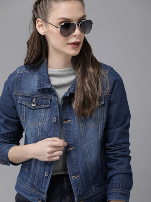 Roadster Full Sleeve Solid Women Jacket