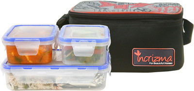 7% OFF on INCRIZMA 3101BLK 3 Containers Lunch Box(1600 ml) 7% OFF on INCRIZMA 3101BLK 3 Containers Lunch Box(1600 ml)
