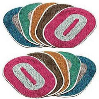 MUKESH HANDLOOM Cotton Door Mat(Multicolor, Large, Pack of 10)