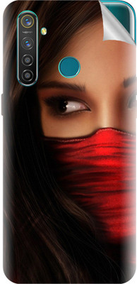 Snooky Realme 5 Pro Mobile Skin(Red)