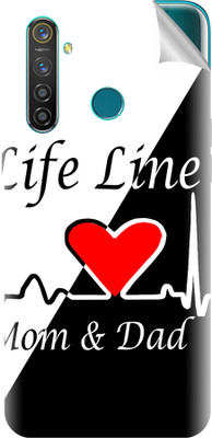 tiddler Realme 5 Pro Mobile Skin(White, Black)