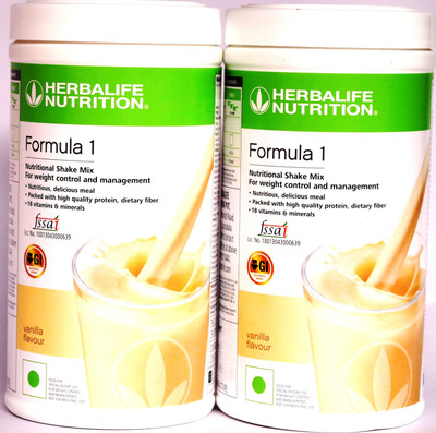 Herbalife Nutrition FORMULA 1 WEIGHT LOSS VANILLA FLAVOUR COMBO (500GM*2) Protein Bars(1 kg, VANILLA)
