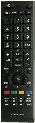 BhalTech CT-90454 LED LCD TV Compatible with LED LCD TV Toshiba Remote Controller(Black)