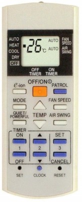 PP PANASONIC AC 29-A PANASONIC AC (E-ion=FUNCTION).Old Remote Must be Exactly Same, Send Old Remote Picture at 9822247789 (WhatsApp) for Verification Remote Controller(OFF WHITE)