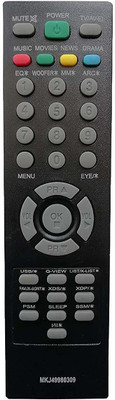 BhalTech MKJ49980309 CRT TV Universal LG Remote Controller(Black)