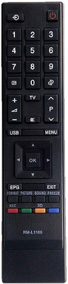BhalTech RM-L1106 Universal LED LCD TV ct-90336 ct-90380 ct-90384 Toshiba Remote Controller(Black)