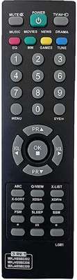 BhalTech 81 3 in 1 MKJ49980302 MKJ49980306 MKJ49980309 CRT TV Universal LG Remote Controller(Black)
