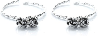 jsaj Toe ring Chutki bichiya 925 Sterling Silver Knot design handmade sleek delicate toe ring for womens comfortable durable Sterling Silver Sterling Silver Plated Toe Ring