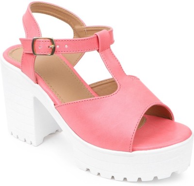 Footster Women Pink Heels