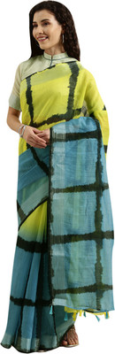 BOVTY Printed Bollywood Linen Saree(Multicolor)