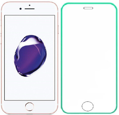 ARCHAIC Gorilla Edge To Edge Tempered Glass for Apple iPhone 8 Plus, Radium Glowing Silicon Edge Glow in Dark(Pack of 1)